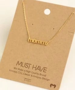 Fame Accessories Gold Mommy Necklace Necklaces