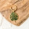 Elyse Breanne Designs Keychains Monstera Leaf Metal Keychain