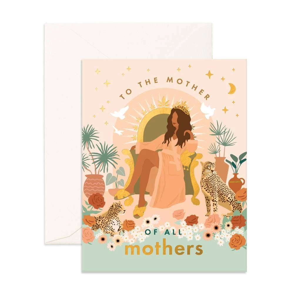 Fox + Fallow Mother Of All Mothers Greeting Card Party Time 3 Fox + Fallow Mother Of All Mothers Greeting Card Party Time