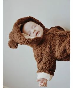Eli + Nev Chocolate Bear Romper Overalls + Rompers