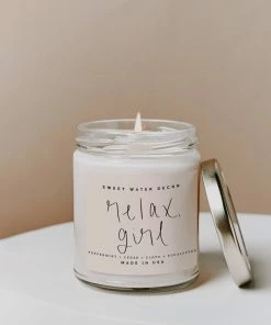 Sweet Water Decor Relax Girl Soy Candle