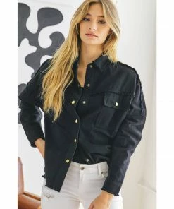 J+j Outerwear Black Rock + Roll Jacket