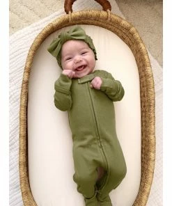 Loved Baby Sage Organic Cotton Zip Sleeper Sleepers