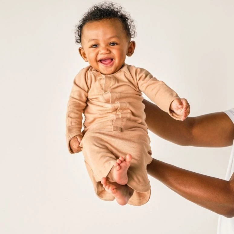 Goumi Kids Sandstone Convertible Bamboo Gown Preemie + Newborn 4 Goumi Kids Sandstone Convertible Bamboo Gown Preemie + Newborn