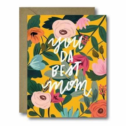 Black Lab Studio Floral You Da Best Mom Greeting Card Party Time 3 Black Lab Studio Floral You Da Best Mom Greeting Card Party Time