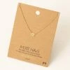 Fame Accessories Mini Smiley Face Charm Necklace Necklaces