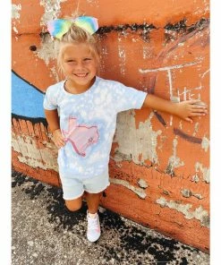 Gina Tees Pink Texas State Tee