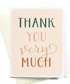Onderkast Thank You Very Much Greeting Card