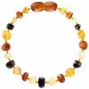 Powell's Owl Amber Baroque Unpolished Multi Four Color Bracelet