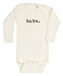 Tenth + Pine Babe Black + Natural Organic Long Sleeve Onesie Bodysuits