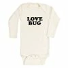 Tenth + Pine Bodysuits Love Bug Black + Natural Organic Long Sleeve Onesie 2 Tenth + Pine Bodysuits Love Bug Black + Natural Organic Long Sleeve Onesie