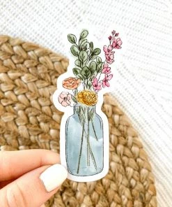 Elyse Breanne Designs Paper Goods Watercolor Vase Sticker