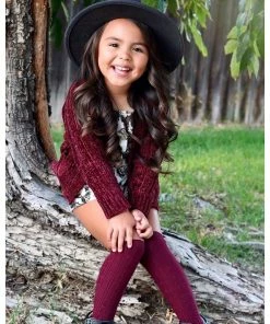 Little Stocking Co Wine Red Knee High Socks Footwear